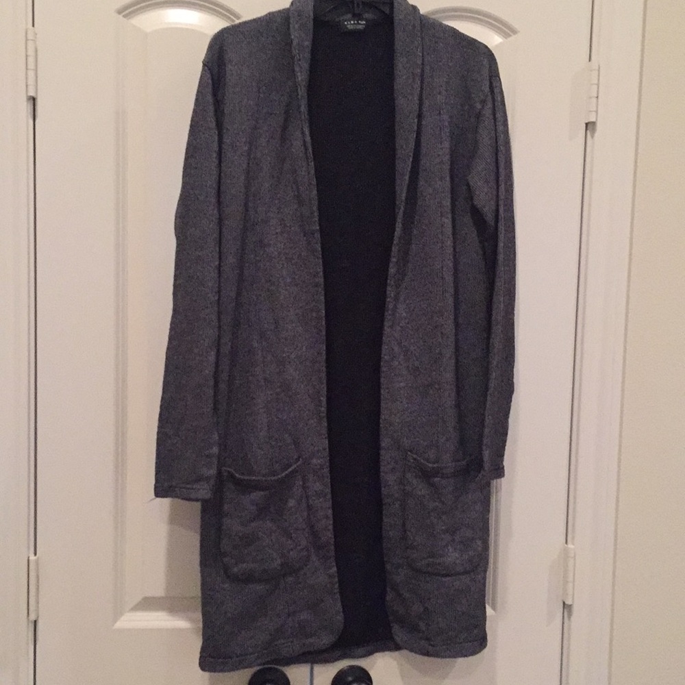 Zara man gray long cardigan size M